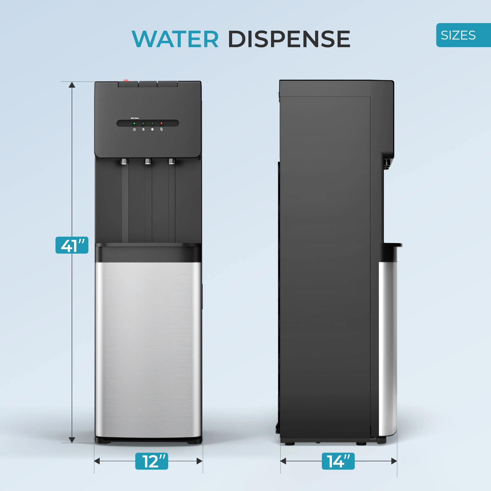 SIMZLIFE-غلاية مياه تجارية ذاتية التنظيف ، موزع كهربائي ، تسخين سريع ، تبريد مع مصابيح بالأشعة تحت الحمر للشاي والقهوة والمطاعم