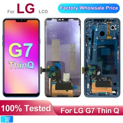 Pantalla LCD de 6,1 pulgadas para LG G7 G710EM G710PM, montaje de digitalizador con pantalla táctil para LG G7 ThinQ G710G710TM G710N, con marco