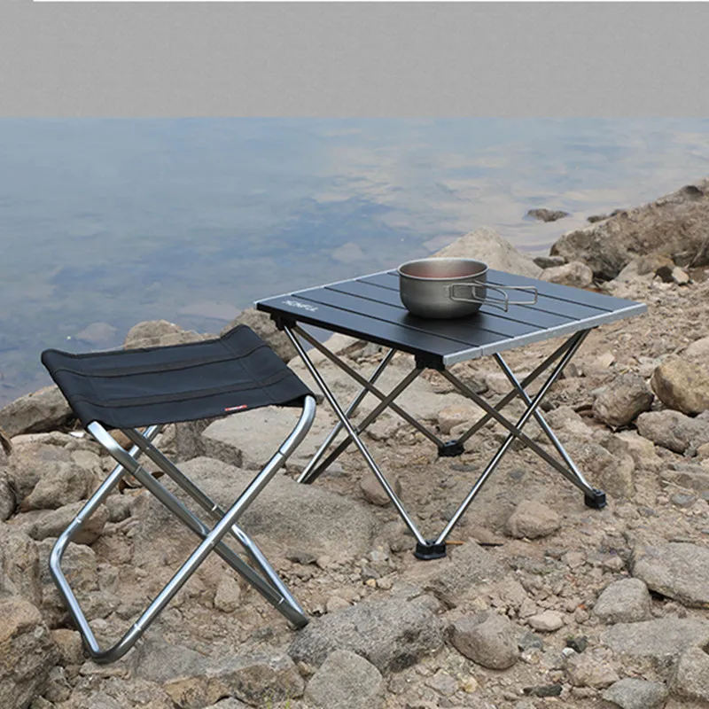 Portable Table  Folding Camping table Desk Foldable Hiking Traveling Outdoor Garden Picnic table Al Alloy Ultra-light