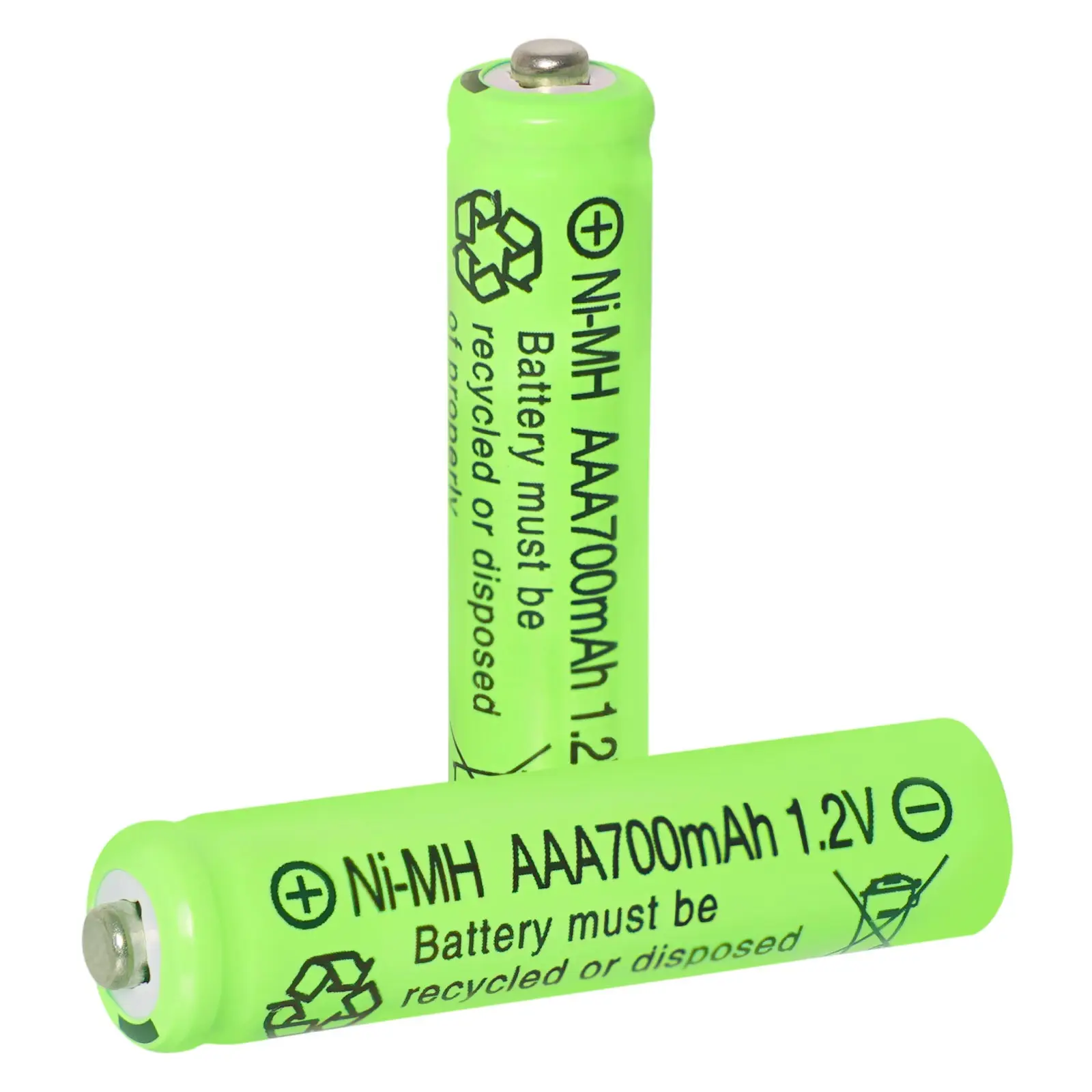 New 8pcs NI-MH AAA Green Batteries 1.2V 700 Mah Rechargeable Solar Battery 1.2V Ni-Mh for Electric Remote Control Car Toy