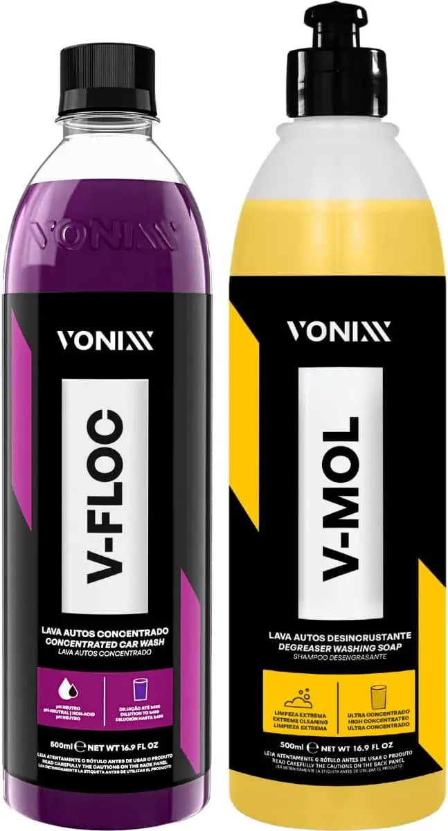 V-floc Auto Heavy Dirty Shampoo Kit 500 ml V-mol 500 ml Vonixx