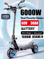 2025 New YUME HAWK Pro Electric Scooter with Seat for Adults 60v 6000w 30ah Smart Scooters Electric NFC Free Gifts Escooter
