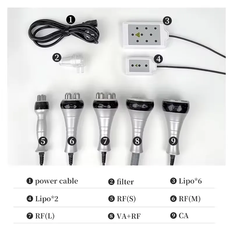 

6 in 1 Body Slimming Machine Rf Fat Broken Weight Lose Machine Small Handle Wrinkle Remove Beauty Machine for Salon