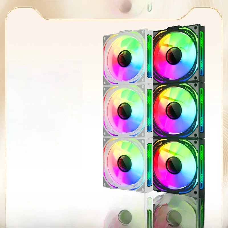 AliExpress TEUCER JM-3 ARGB Cooling Fan Kit ARGB Mirror Cycle Light Effect 120mm PWM 800-1800RPM Cooler for PC Case Water Cooling Radiator