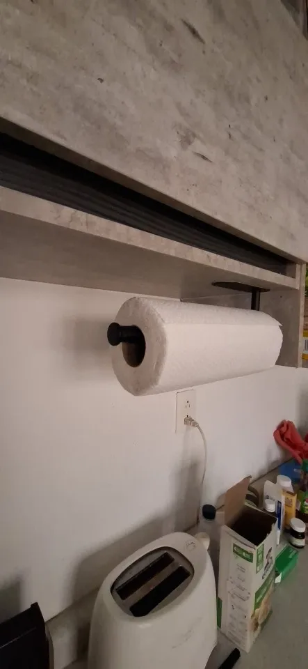 Kitchen Paper Towel Holder Adhesive Tissue Hanger Toilet Roll Paper Dispenser Cabinet Storage Napkin Rack Bathroom Accessories photo review