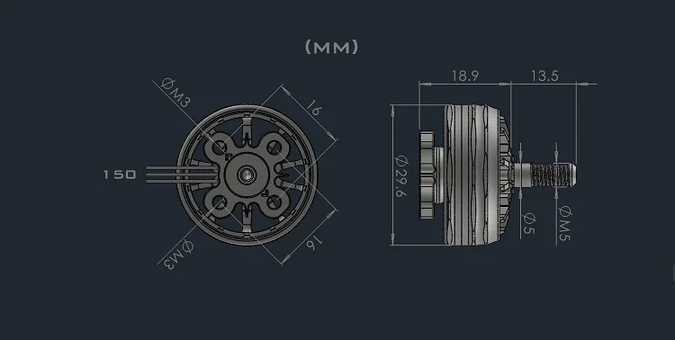 2308 المنافسة فرش السيارات جودة عالية دائم 3-8S حرة سباق طائرة بدون طيار FPV أجهزة الاستقبال عن بعد رباعية نموذج طائرة ثابتة الجناح AMAX #3