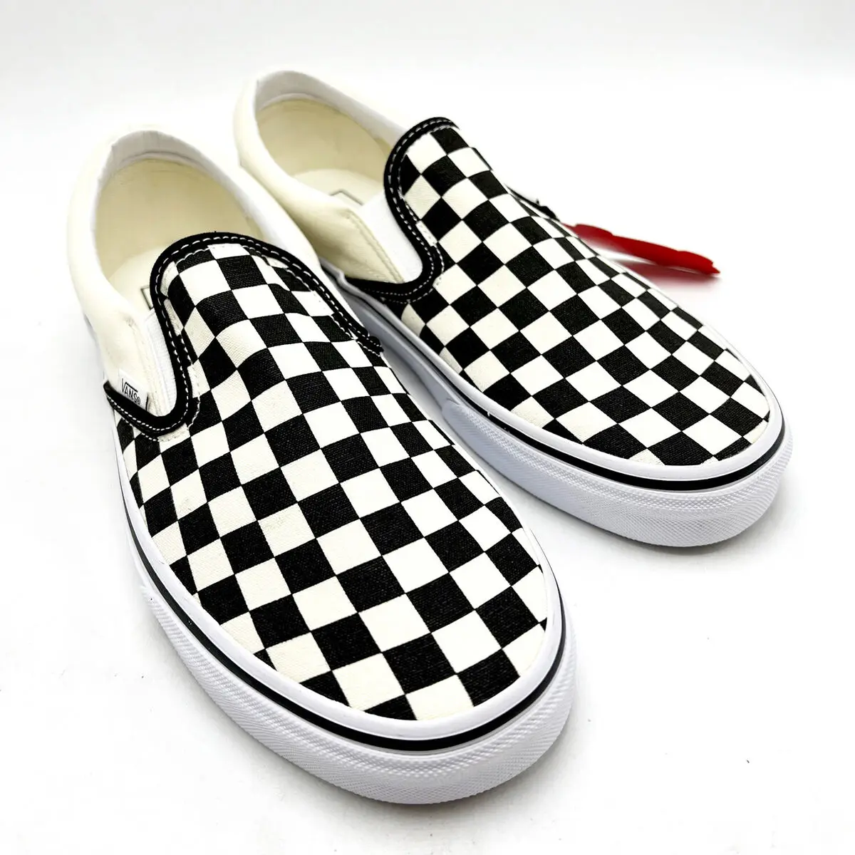 Vans Checkerboard Slip-On White Black