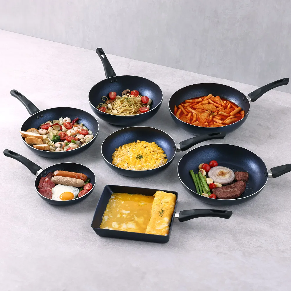 Rebens Premium IH Induction frying pan popular combination 28cm + 26cm/court fan/glass lid 28cm