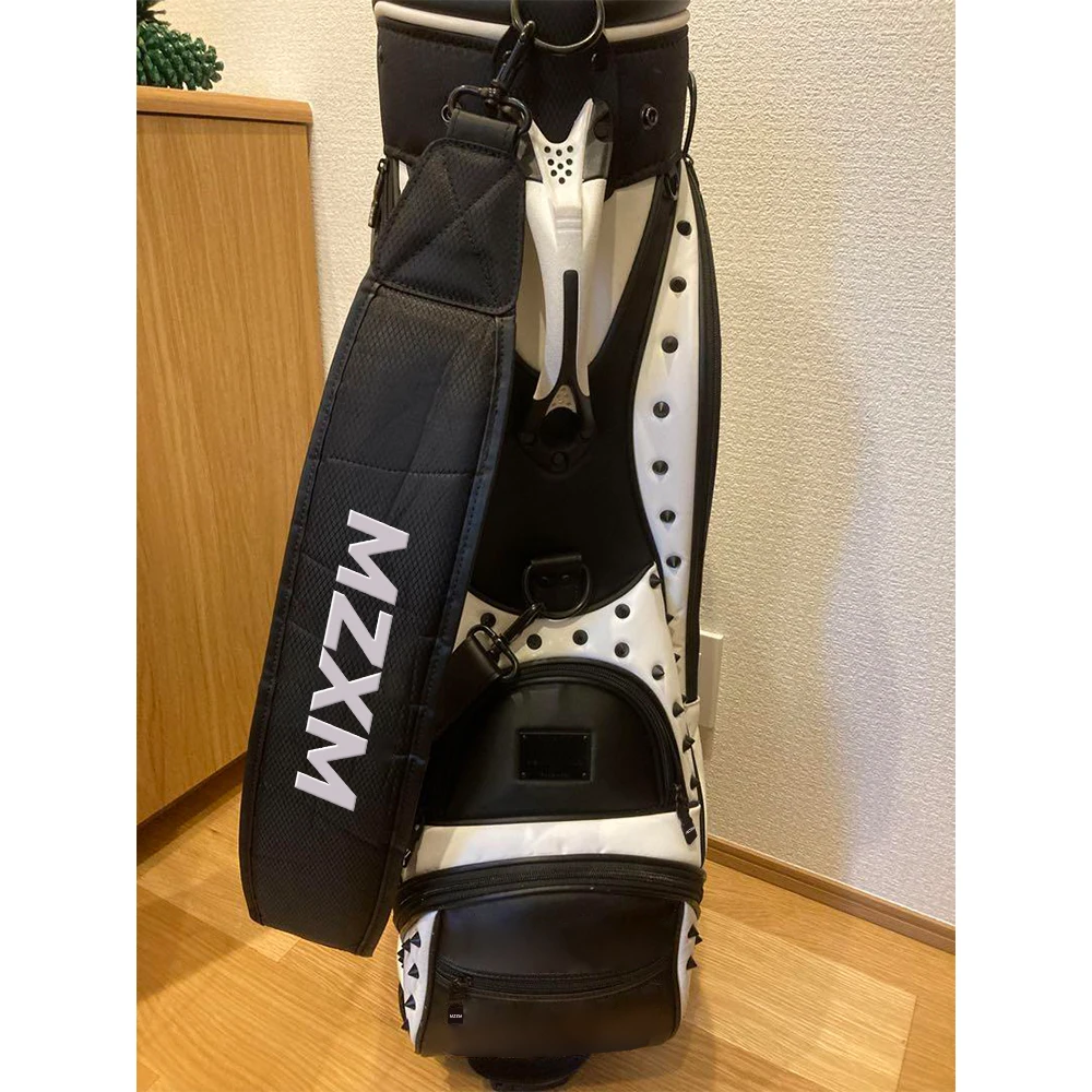 Bolsas de Club de Golf para hombres, 2 cubiertas de 4 vías, estilo de lujo, bolso de Caddy de Golf, PU, impermeable, fácil de limpiar, lo último