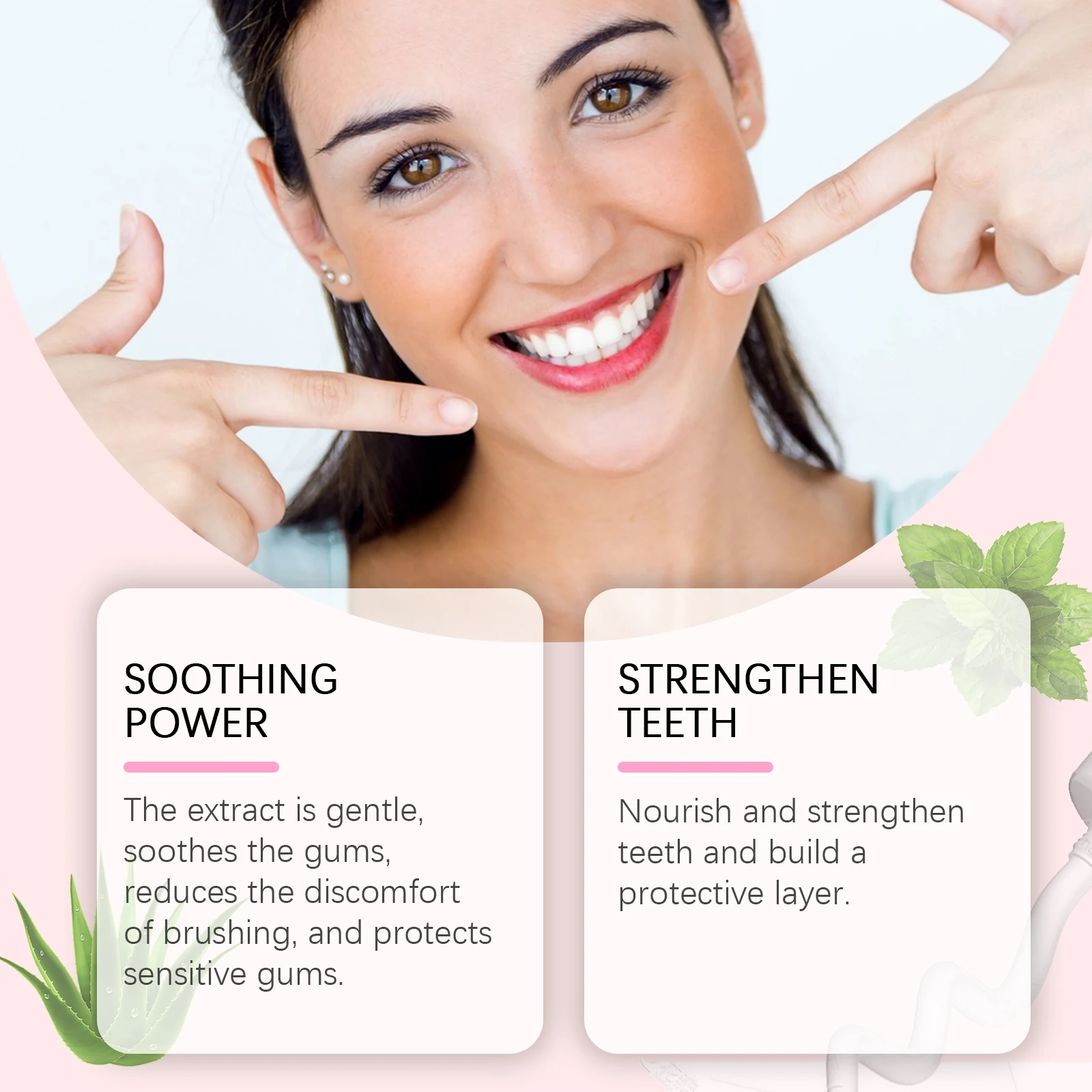 معجون أسنان من أورالهو نيكوتيناميد يزيل البقع العنيدة ويقلل لوحة الجير خفيفة تعزز صحة الأسنان معجون أسنان بالنعناع