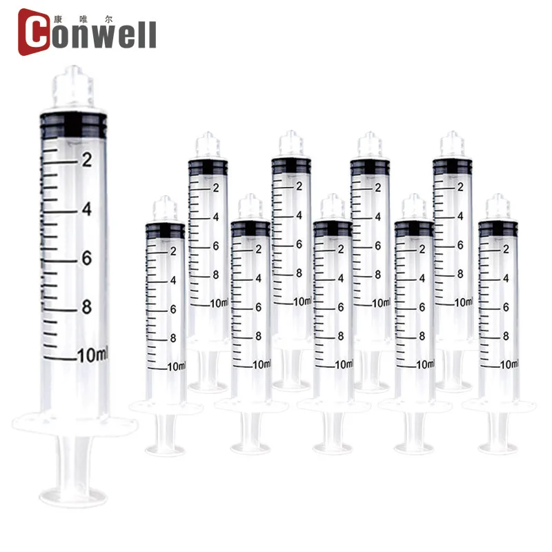 

100Pcs 10mL Luer Lock Syringe for Scientific Labs, Liquids Refilling and Measuring,Craft,Feeding Pets,Halloween party