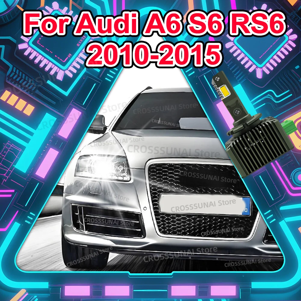 

50000LM фара светодиодная Canbus лампы для Audi A6 S6 RS6 2010 2011 2012 2013 2014 2015