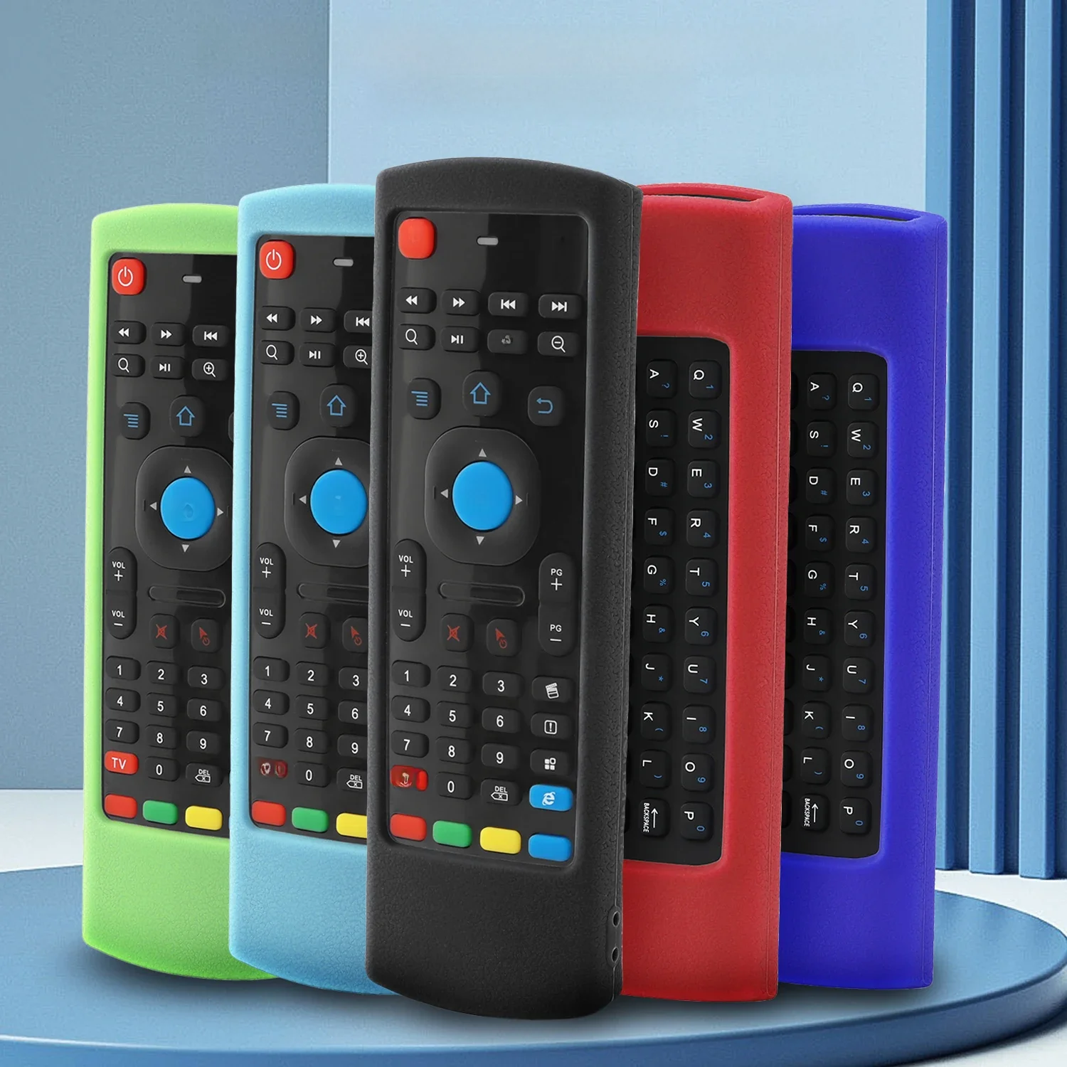 Silikonowy futerał ochronny nadające się do Air Mouse głosowego MX3 2.4G dwustronny pilot zdalnego sterowania futerał na pilota zdalnego sterowania klawiatura bezprzewodowa RF — zdjęcie 2
