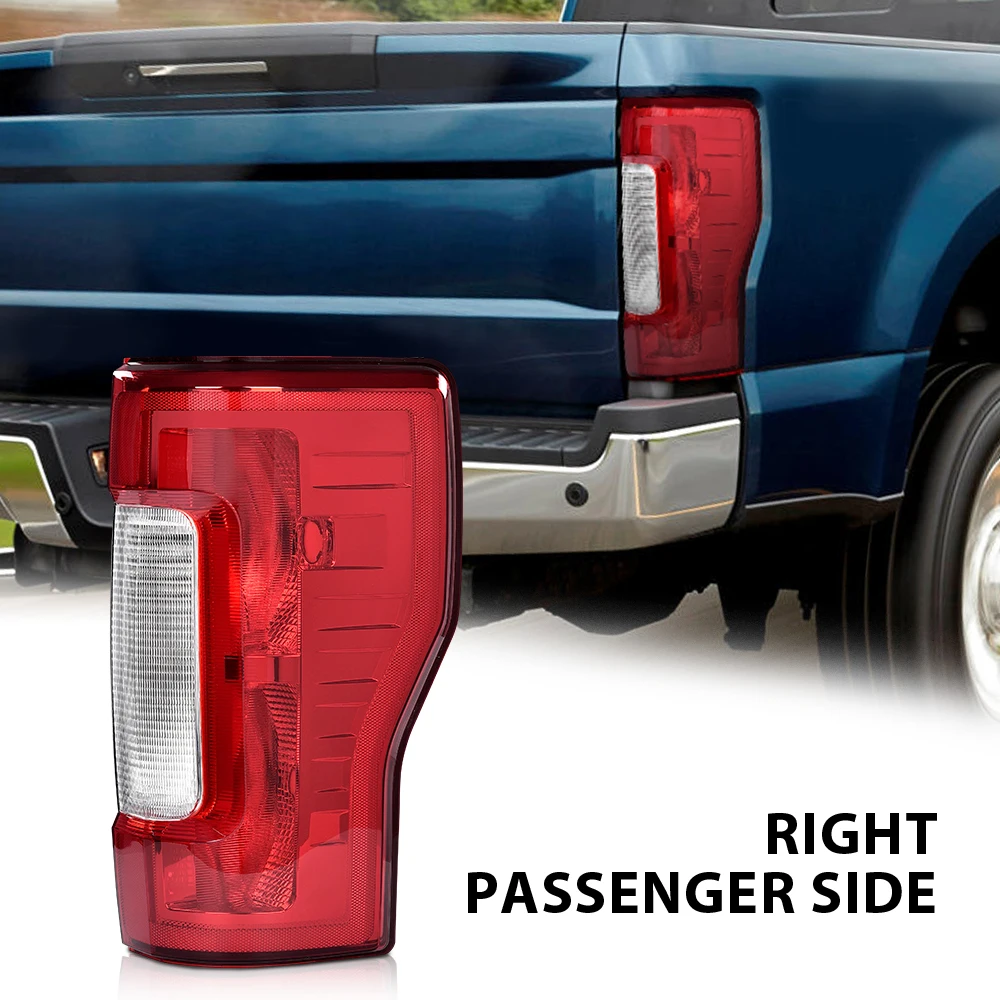 

Fit for 2017-2019 F250/F350 Super Duty [W/O Blind Spot] Red Tail Lamp Passenger Right Side
