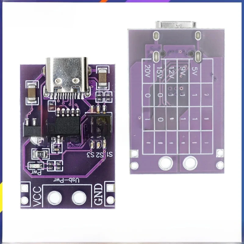 Typ C QC AFC PD2.0 PD3.0 do DC Spoof Scam Fast Charge Trigger Polling Detector USB-PD Notebook Power Supply Change Board Module — zdjęcie 2