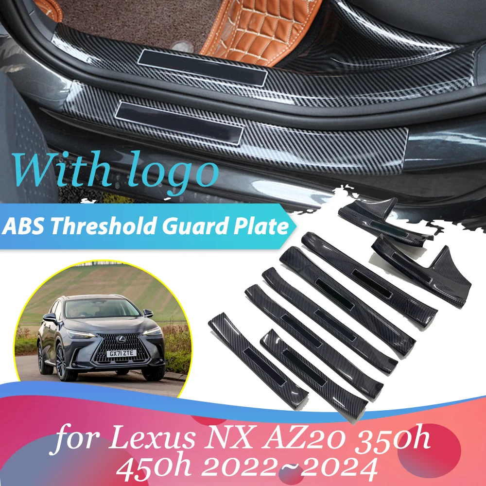 

Car Welcome Pedal for Lexus NX AZ20 350h 450h 2022~2024 Door Sill Scuff Threshold Guard Plate Anti-scratch Sticker Accessories