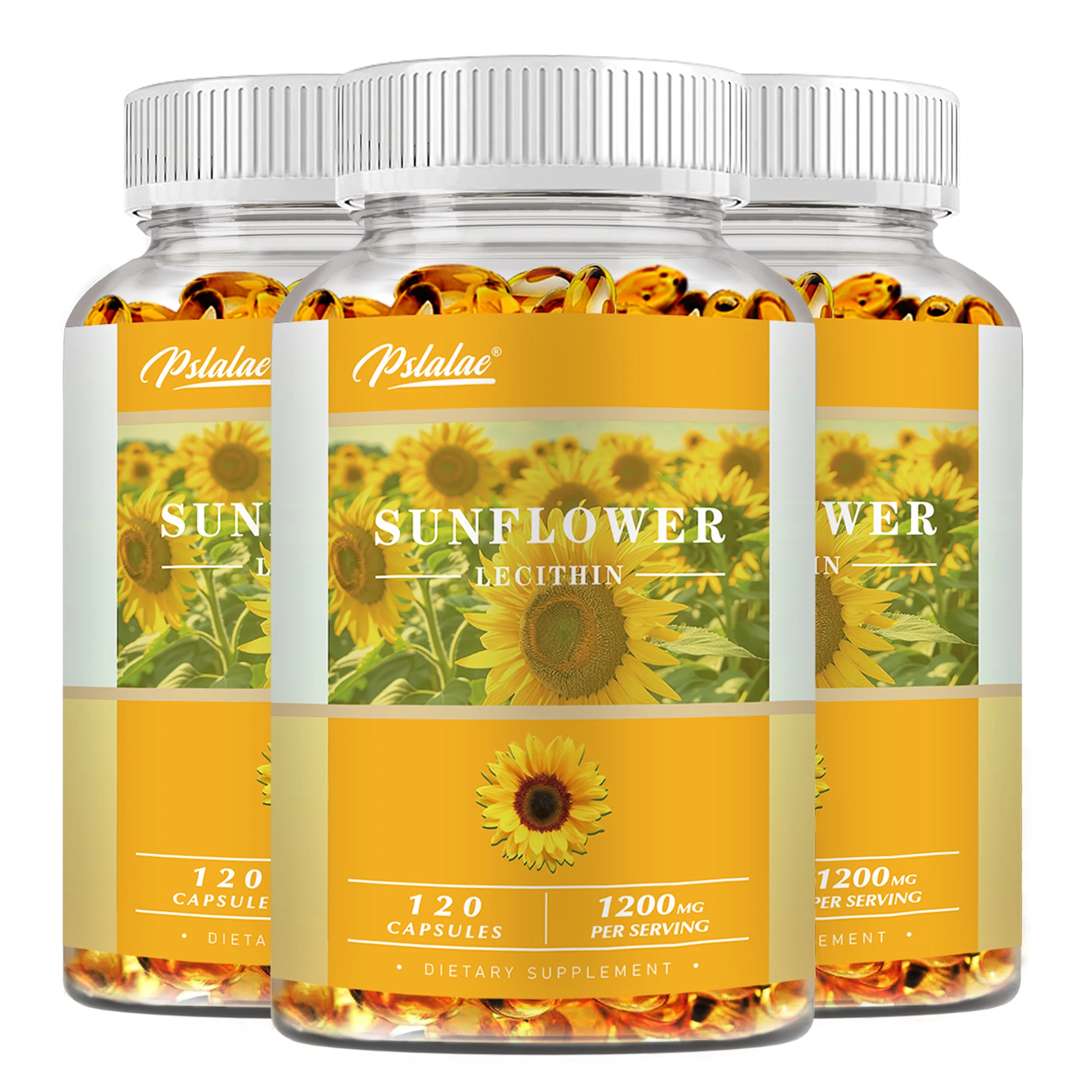 Sunflower Capsules - Support Liver Function, Promote Cardiovascular Health, Antioxidant - 120 Capsules