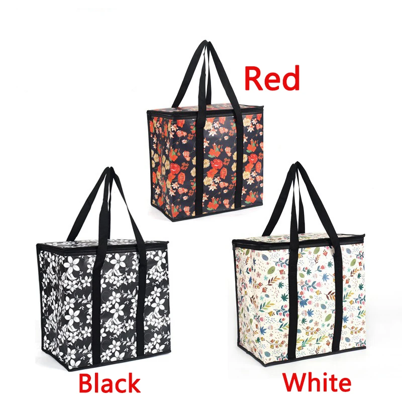 Leakproof Insulated Lunch Cooler Bag - Collapsible, Waterproof Thermal Tote  for Delivery & Outdoors
