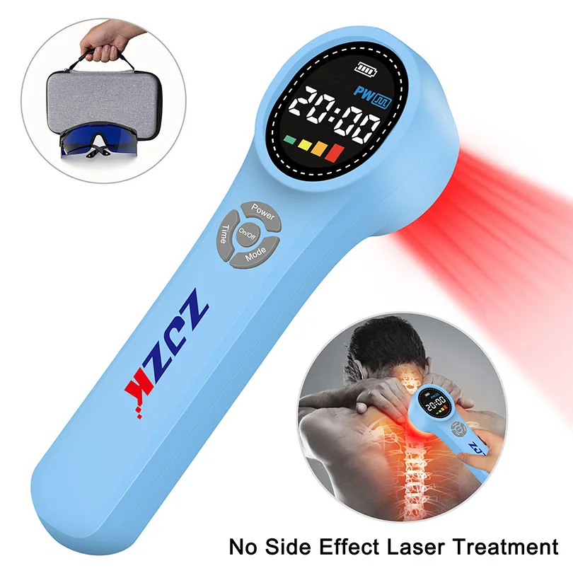 Upgrade Lllt Therapy Pain Tissue Repair Cold Laser Physiotherapy Device 1760mW 4x980nm 4x810nm 16x660nm for Anti-inflammation