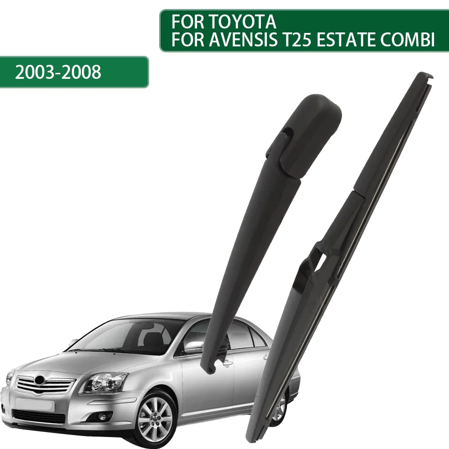 Für TOYOTA AVENSIS T25 ESTATE COMBI 2003-2004-2007-2008 Heckscheibenwischerarm-Set Heckscheibe Windschutzscheibe