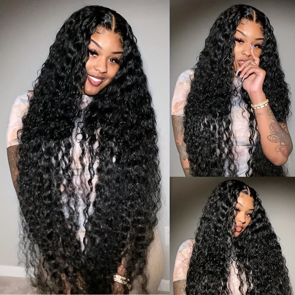 Clearance Sale Kinky Curly Human Hair 4x4&5x5 Lace Front Wigs Curly Wave Real Hair Lace Closure Wigs With Baby Hair Pre Pluck