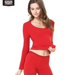 52025 Women’s Thermal Underwear – Soft, Comfortable, and Lightweight. Delicate Cotton-Modal Blend. Thin and Elegant Thermal Set