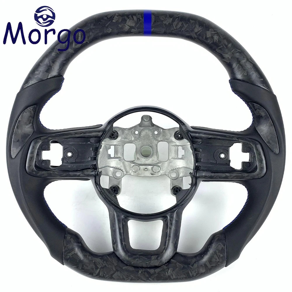 

Car Steering Wheels Fit for Jeep Wrangler JL JK Car Interior Accessories Matte Forged Carbon Fiber Steering Wheel can Custom