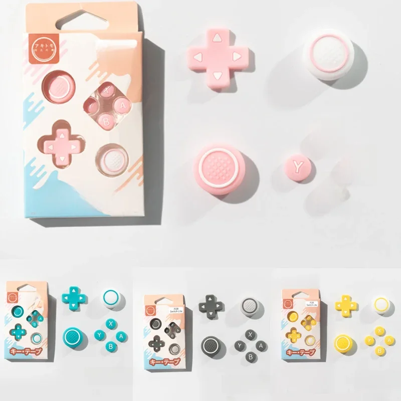 Nowy silikonowy pokrowiec na klawisze ABXY do Switch Lite NS lite Joy-con Thumb Stick Cap Cover — zdjęcie 2