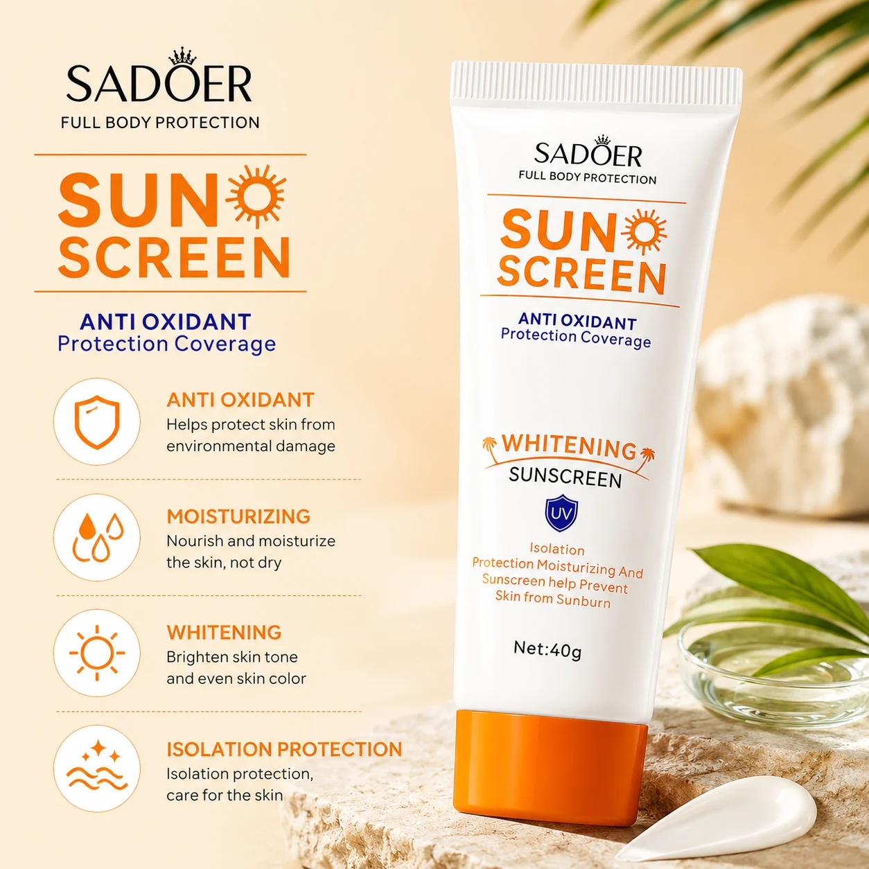 Outdoor Sebum Control Sunscreen Fluid Face Makeup Base Primer Quick-Dry Hydrating Tint Velvet Finish Smooth Fit Daily Cosmetics