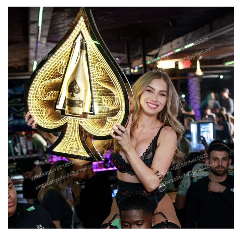 

Реквизит по бутылке шампанского ACE OF SPADE