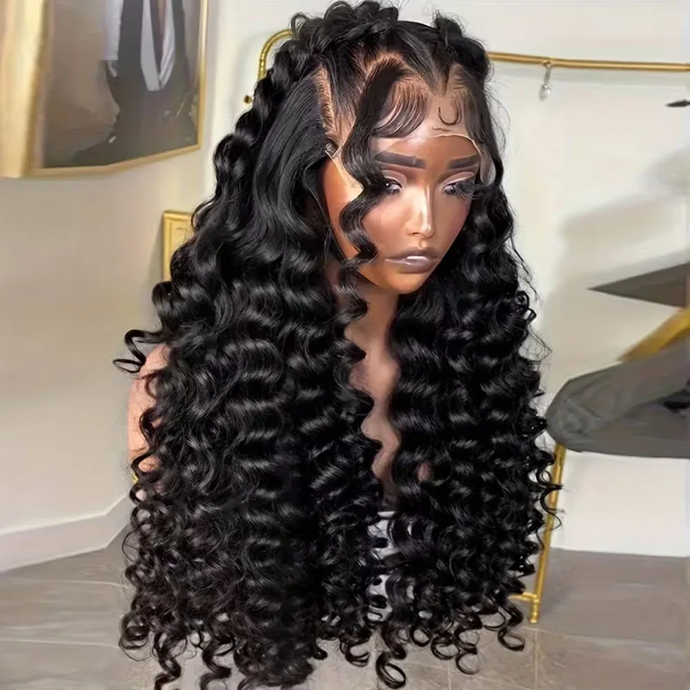 

250 Плотность Волна воды 13x4 HD Парики из натуральных волос на кружеве 360 Предварительно выщипанные 13x6 13x4 5x5 Вьющиеся кружевные фронтальные парики для женщин