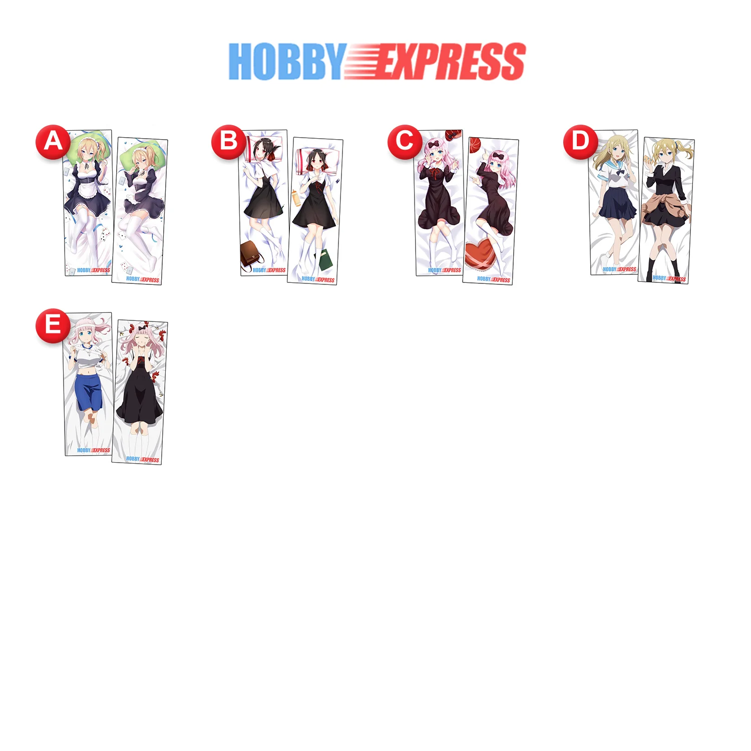 Hobby Express Anime Dakimakura Japanese Otaku Waifu Life Size Hugging Body Pillow Cover Case Doublesided Love is War