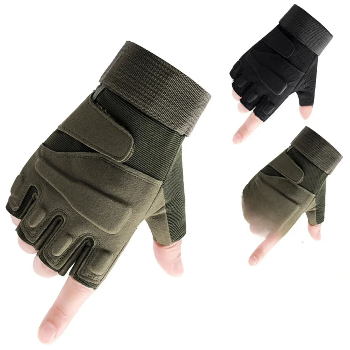 AliExpress Motorcycle riding Tactical Gloves Cycling Glove Sport Climbing Paintball Shooting Z906 Hunting Riding Ski Half finger gloves