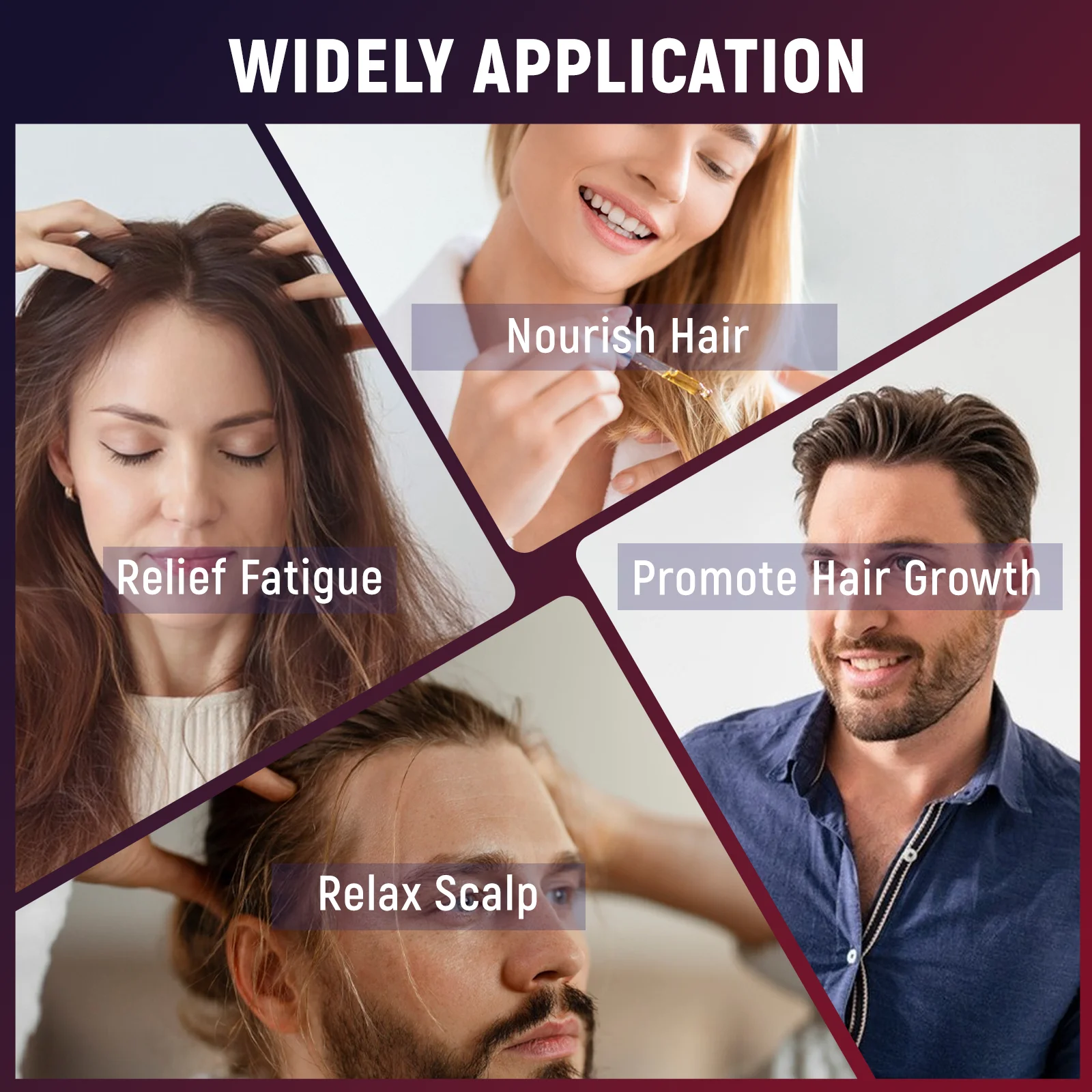 Red Light Scalp Massager Comb with Essential Oil Atomizer, 2400RPM High Frequency 360° Kneading Hair Brush, 167 Massage Bristles 2 Speeds 1000mAh Rechargeable Type-C, 3 Oil Cartridges, Washable Comb for Men Women Hair & Scalp Care