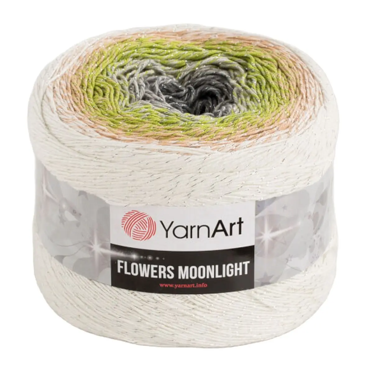 Yarnart Flowers Moonlight Glittery Marbling 260Gr 1000 M. Hand Knitting Yarn 53% Cotton 43% Polyacrylic 4% Metallic Polyester