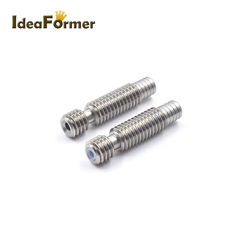 スロート-ステンレス鋼の3Dプリンター部品,高さ26mm,v6用,短い距離の延長,熱ハウジング付き,1.75 /3.00mm