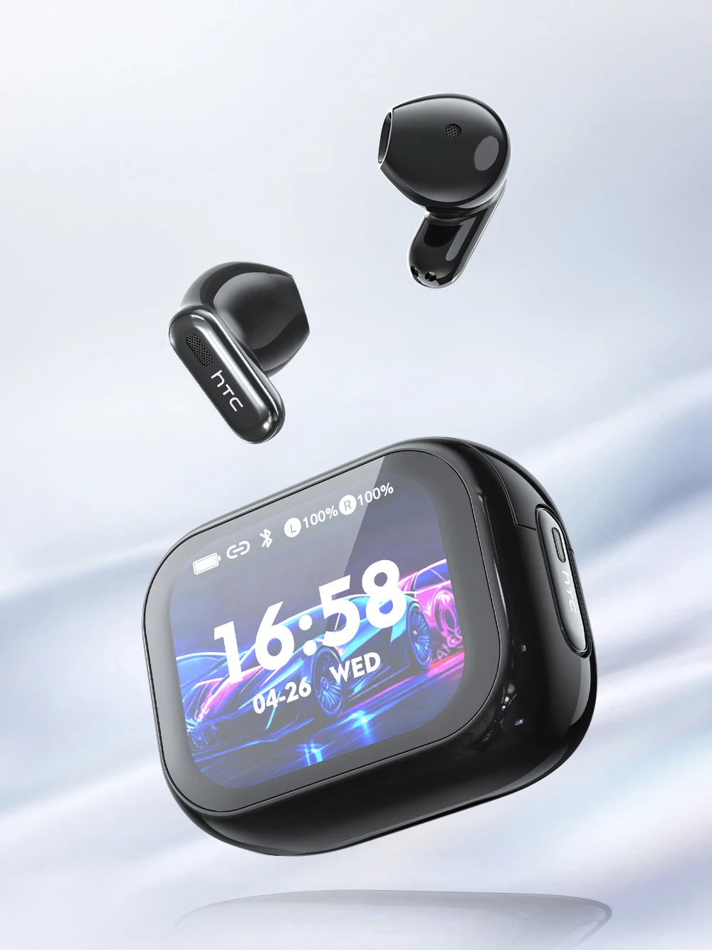 NE68 Kabellose In-Ear-Kopfhörer (Bluetooth) mit HD-LCD-Display, KI-Übersetzungsfunktion, 50 Stunden Akkulaufzeit, erstklassiger akustischer Abstimmung und Kompatibilität mit mehreren Geräten.