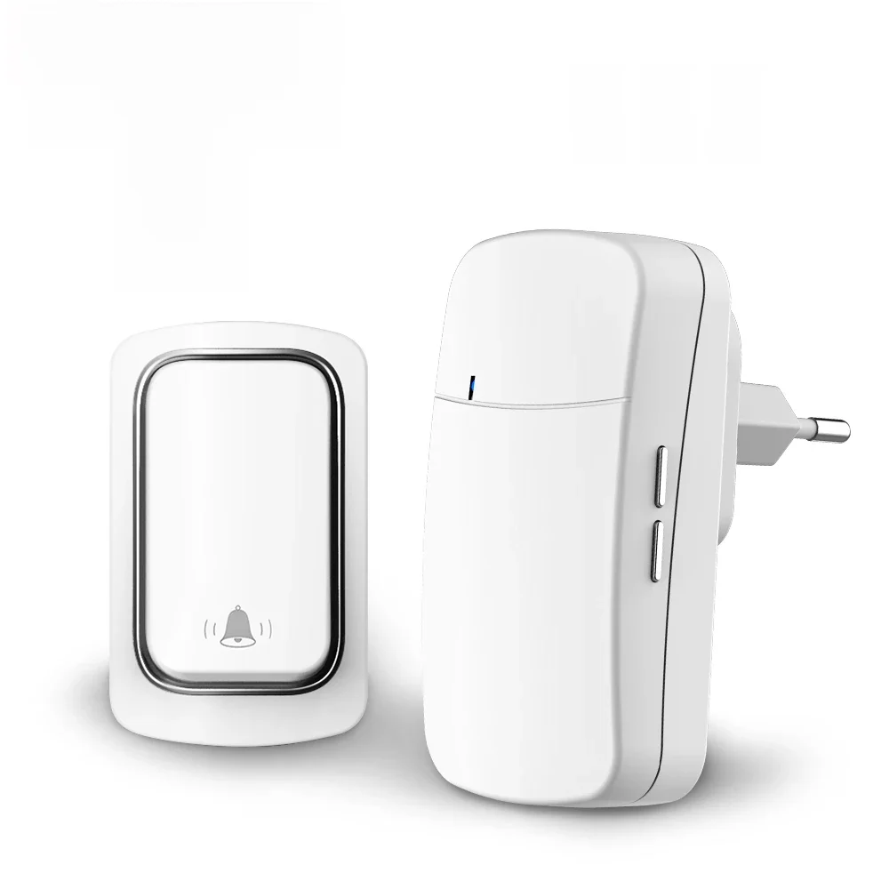 SIXWGH Draadloze Deurbel Geen Batterij nodig Waterdichte Zelfaangedreven Deurbel Sets Thuis Outdoor Kinetische Ring Chime Deurbel - afbeelding 2