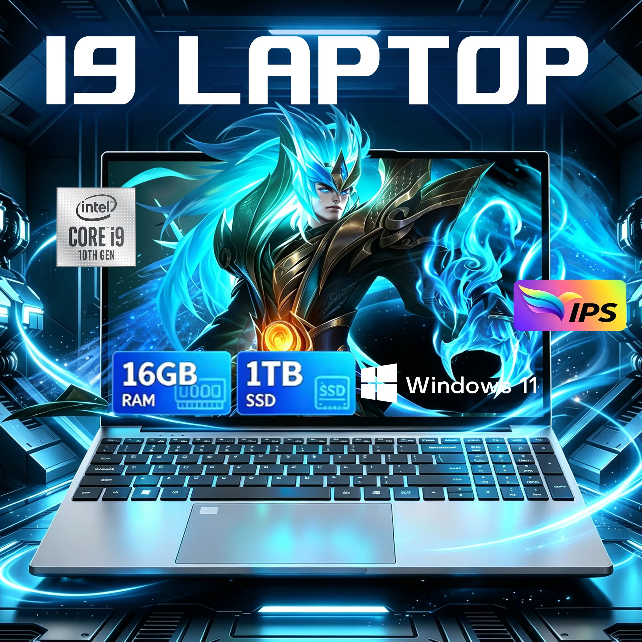 Laptop 2026 Intel Core I9 10980HK 9900U con Windows 11 Pro, 16GB RAM, 1TB/2TB SSD, Computer Portatile da Gaming, Notebook PC 15.6"