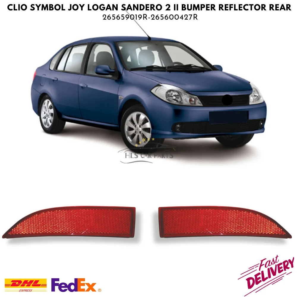 

Для Clio Symbol Joy Logan Sandero 2 II бампер отражатель задний левый и правый 265659019R 265600427R автомобильные запасные части Бесплатная доставка