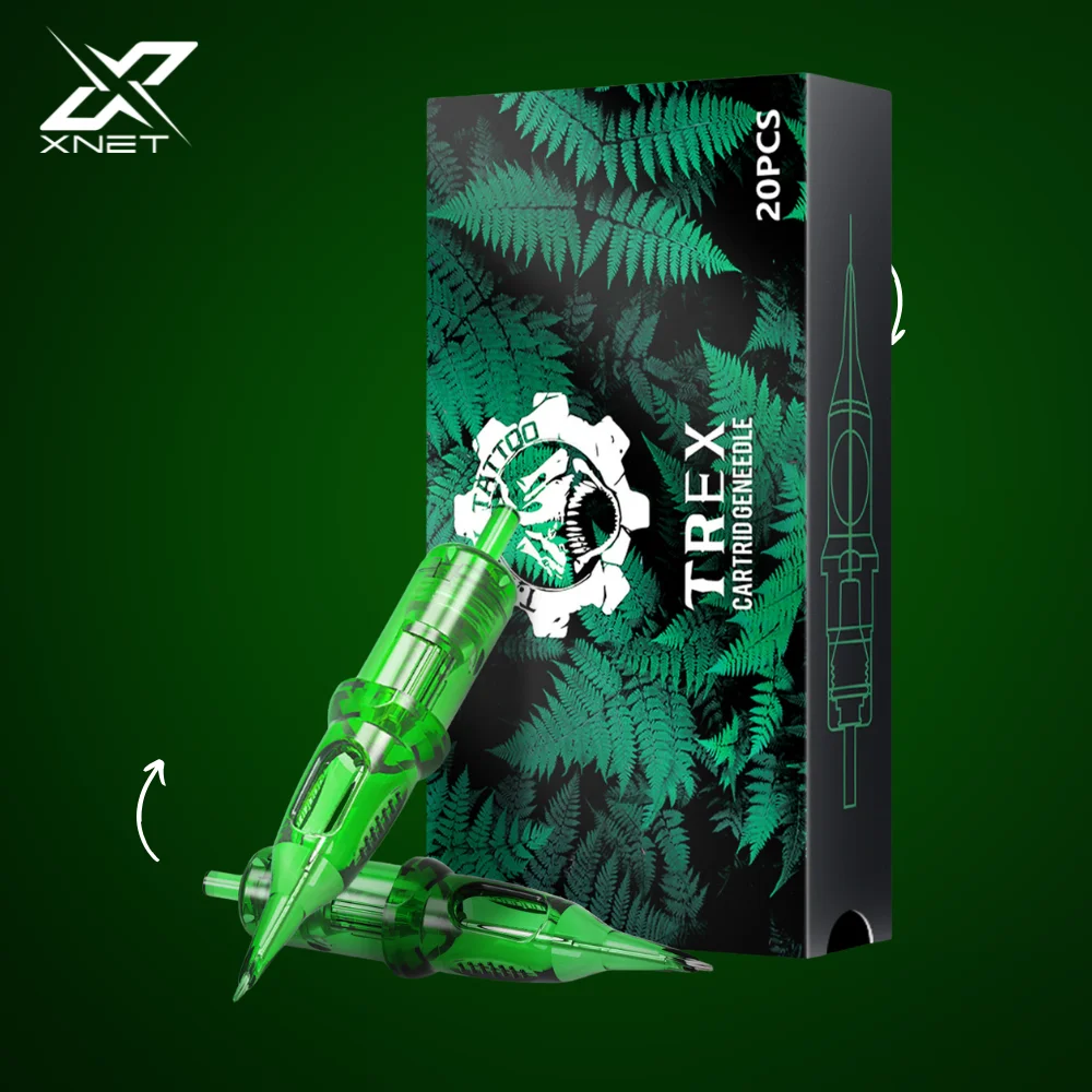 

XNET Trex Tattoo Cartridge Needles Round Liner Disposable Sterilized Safety Tattoo Needle for Cartridge Machines Grips 1RL 3RL