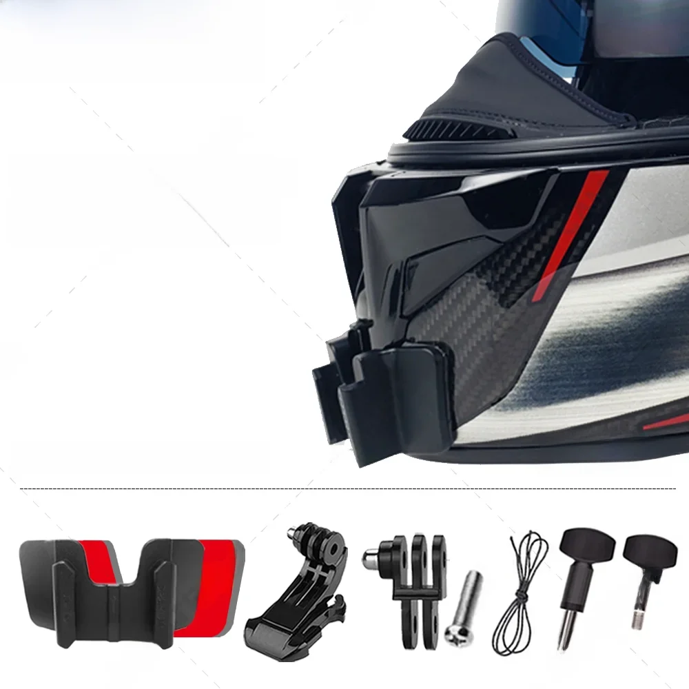 Uchwyt na kask motocyklowy Shark Spartan GT do GoPro12 11 10 9 Insta360 X4 X3 Ace Pro DJI Action 3/4 Camera — zdjęcie produktu 6