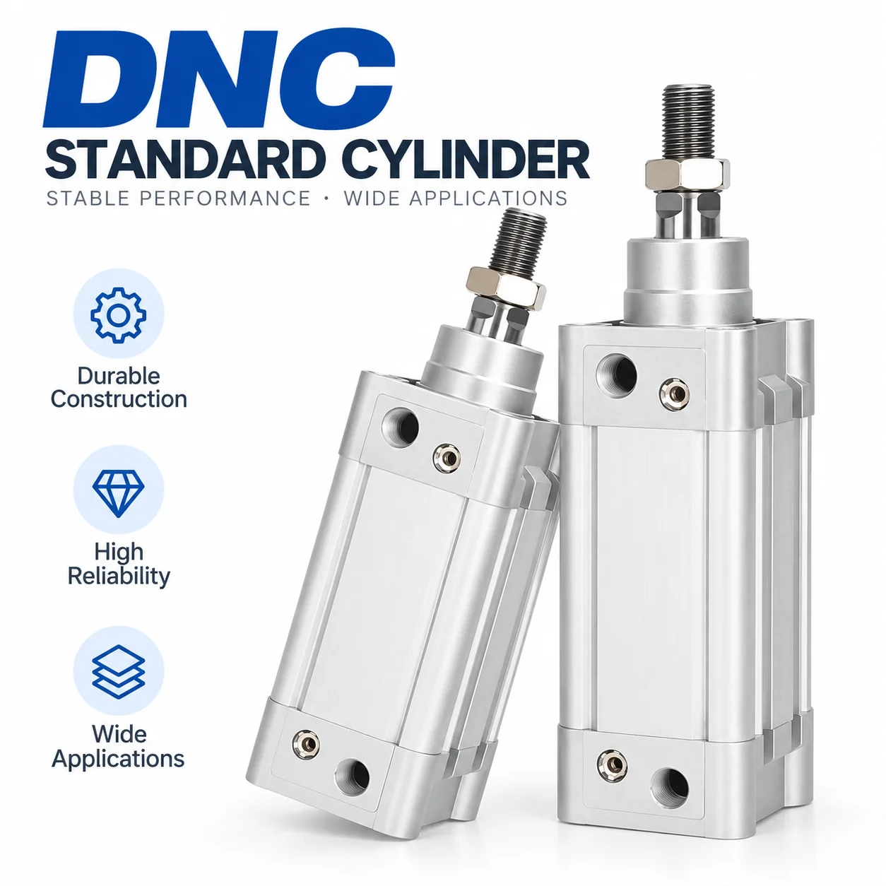 DNC32/40/50/63/80-25 30 40 50 75 100 125 150 175 200 250 300 350 400 -PPV-A Standards-based Air Pneumatic Cylinder