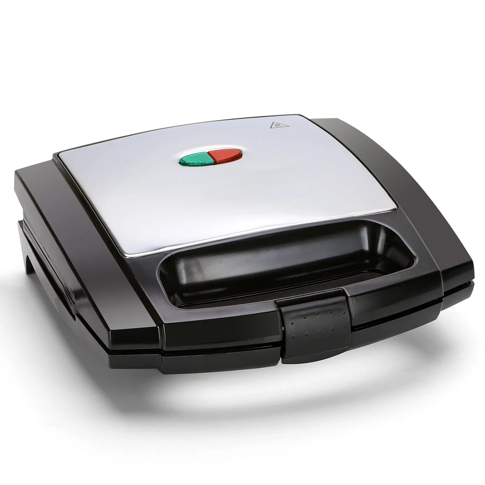 Aigostar-Grille-pain Ă sandwich Lamo avec revĂȘtement antiadhĂ©sif, cuisson Ă double plaque et tempĂ©rature constante, poignĂ©e anti-brĂ»lure, 800W