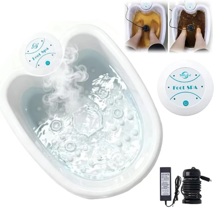 Détox ionique désintoxifiant bain de pieds Machine de Spa Massage aquatique professionnel soulage la Fatigue bassin électrique pour Massage de lavage des pieds