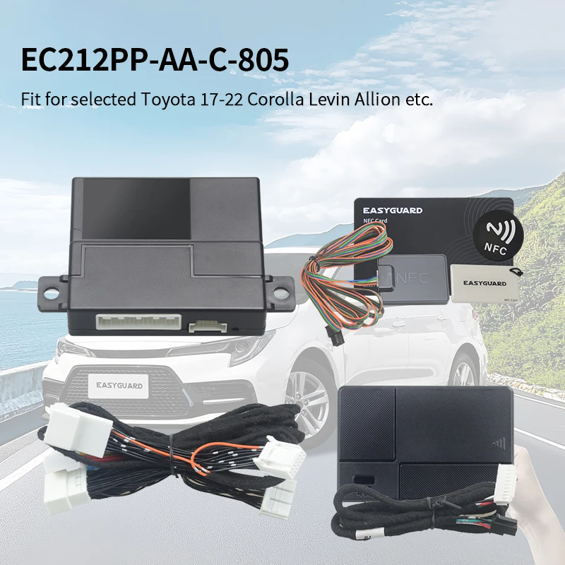 EASYGUARD Plug play Factory Key Remote Starter With 4G LTE smartphone APP For Toyota 17-22 Corolla Levin Allion With OEM Button