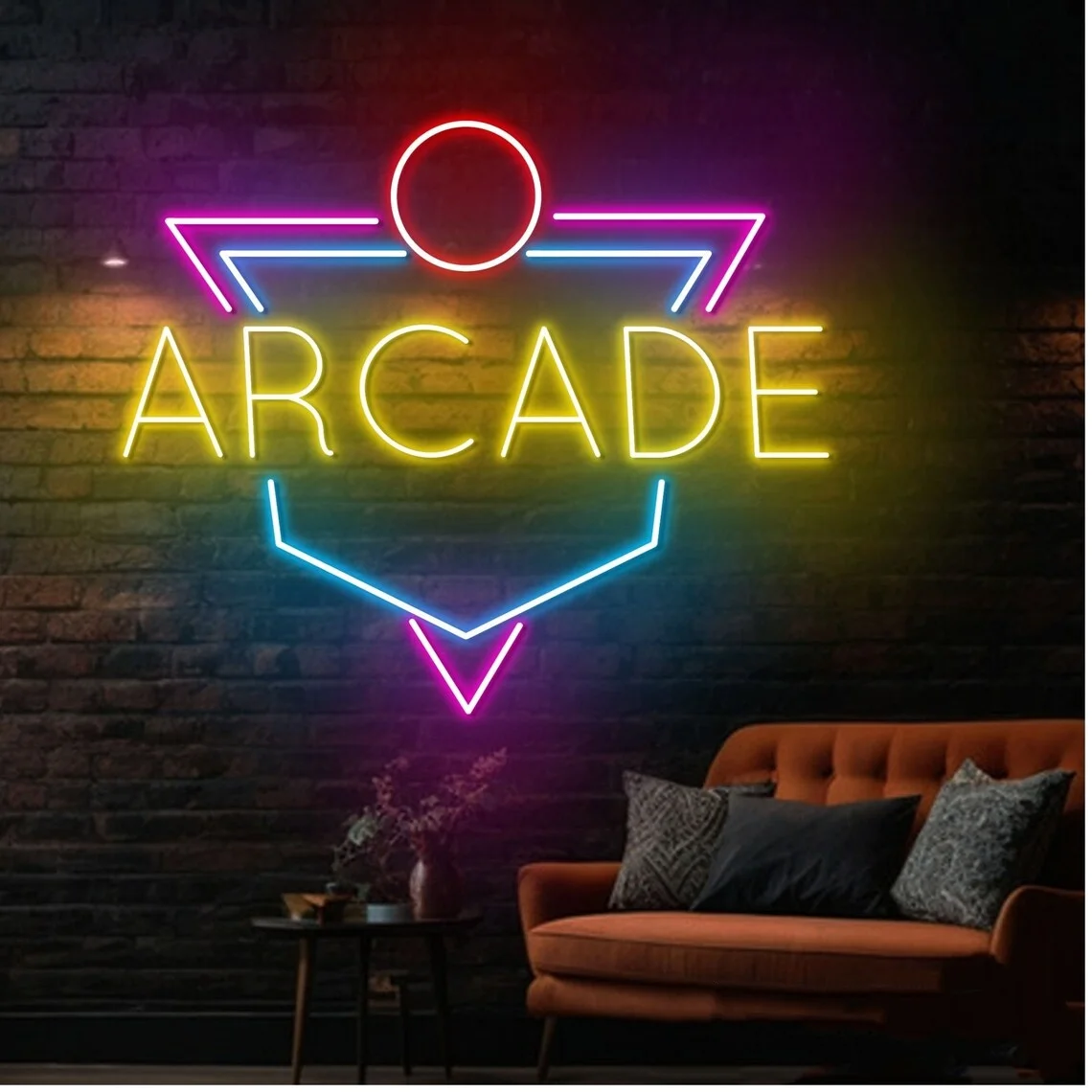 Arcade Neon Sign Player Game Room Home Wall Decor Neon Sign