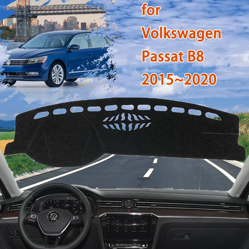 

Dashboard for Volkswagen VW Passat B8 GT 2015~2020 Accessories Avoid Light Pad Instrument Platform Desk Mats Carpet Decoration