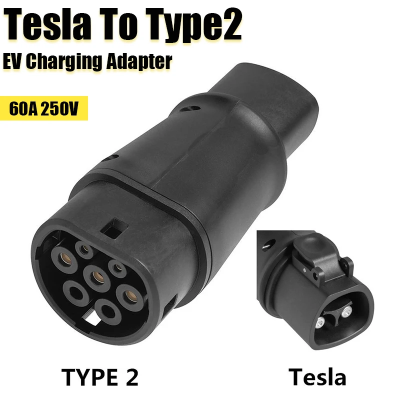 

EV Adapter 60A Tesla To Type2 EV Charging Adapter Connector