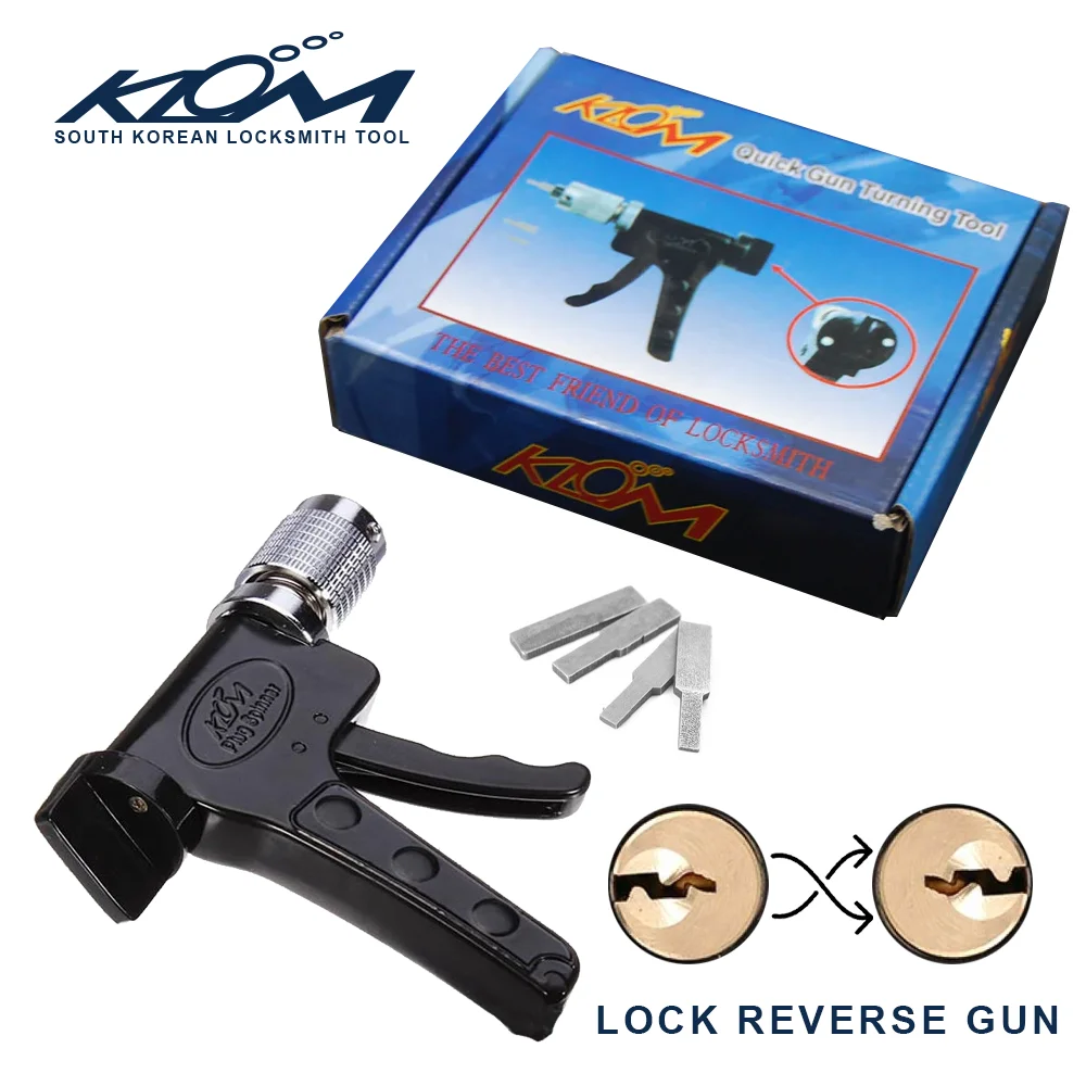 

Klom Advanced Plug Spinner Reversing Quick Gun Turning Tool Use Reverse Pin Tumbler Cross Auto Locks For Locksmith